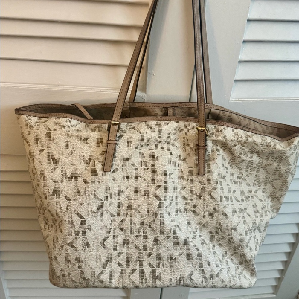 Michael Kors Monogram Beige Tote